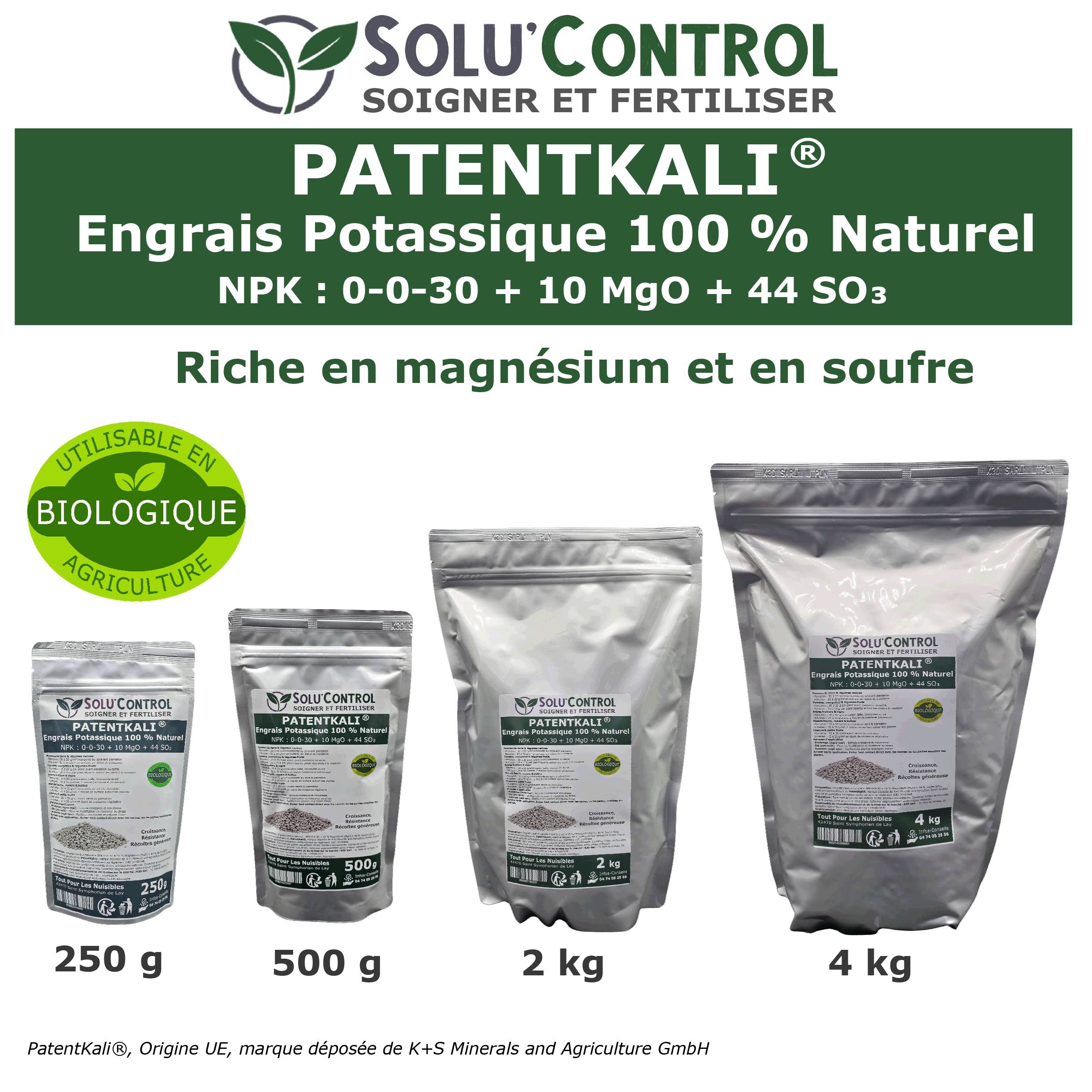 SOLU’CONTROL - 2 kg de PatentKali® – Engrais Potassique 100% Naturel - Image 5