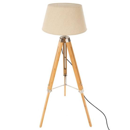 Lampadaire trepied droit métal, rouge 160 cm Lampadaire trepied droit métal, rouge 160 cm