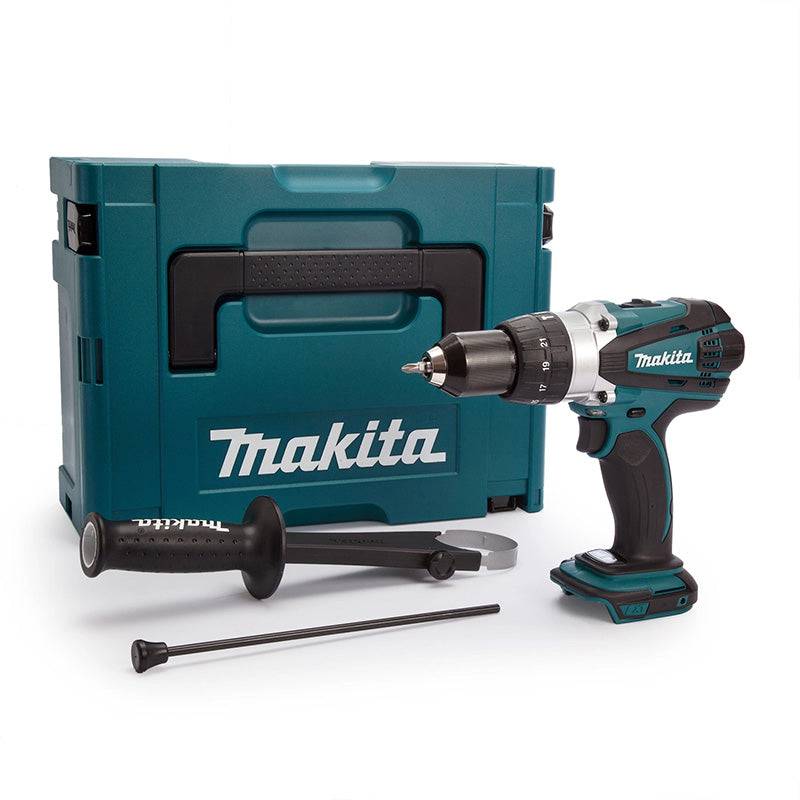 Makita - Perceuse visseuse à percussion sans fil 18V Li-ion MAKITA DHP458ZJ (machine seule, avec MAKPAC) Makita - Imagen 1