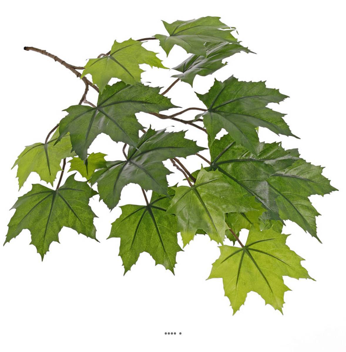 Artificielles - Branche de feuilles d'érable artificiel extérieur H 72 cm - Imagen 3