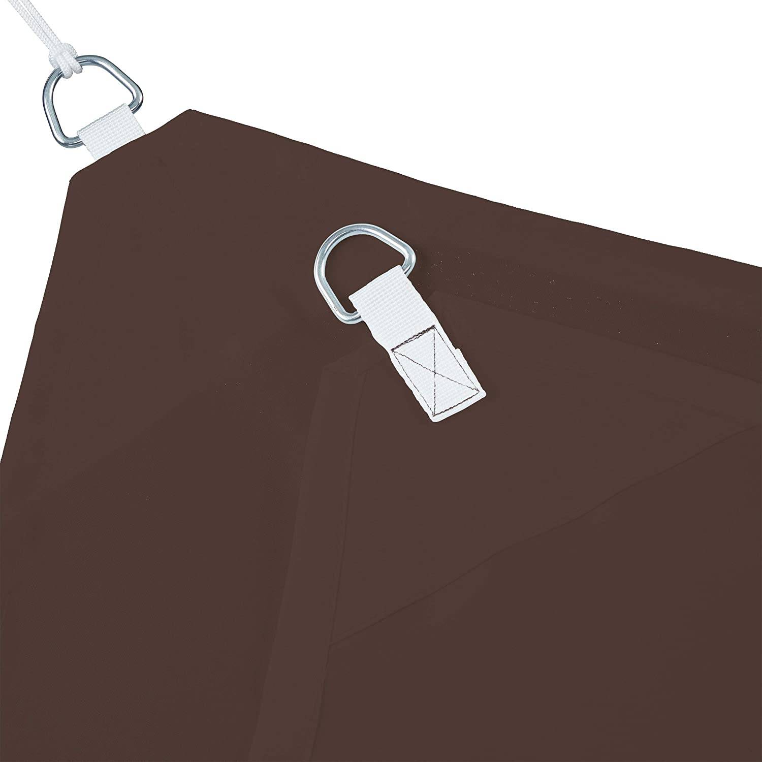Helloshop26 - Voile d'ombrage rectangle 2 x 3 m brun - Imagen 3