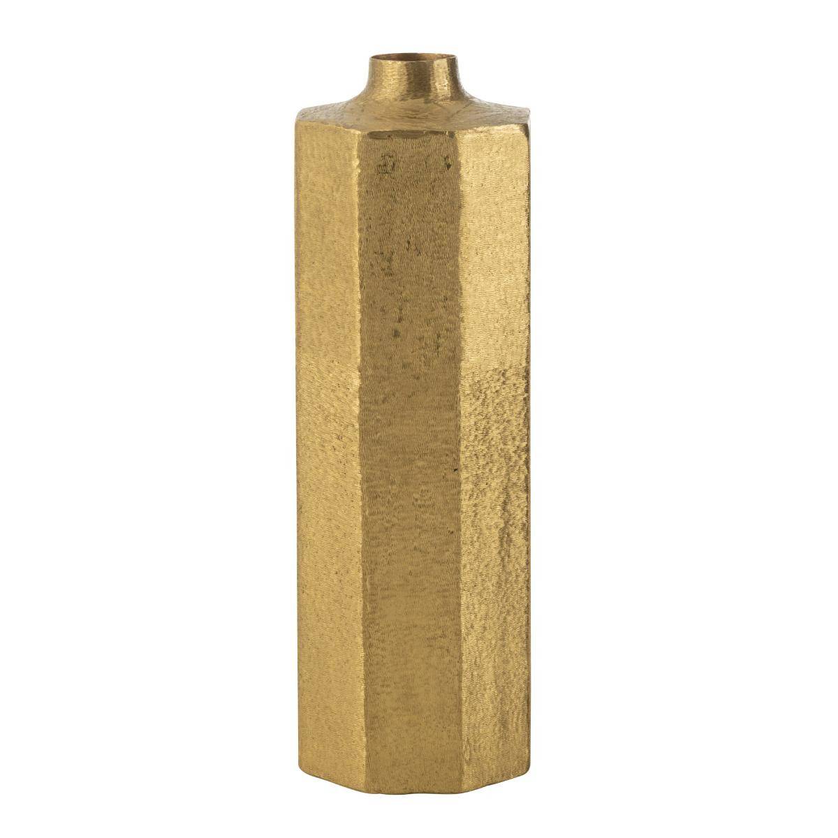 J-Line - Vase Haut Déco "Octogone" 55cm Or