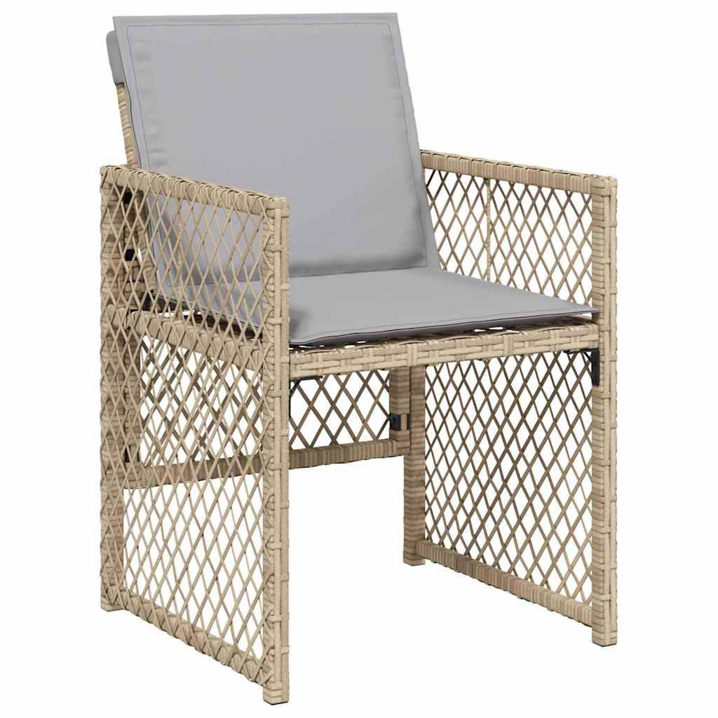 ComfortXL - Salon de jardin 4 places en résine tressée avec cadre en acier Beige – ComfortXL Outdoor Living - Image 6