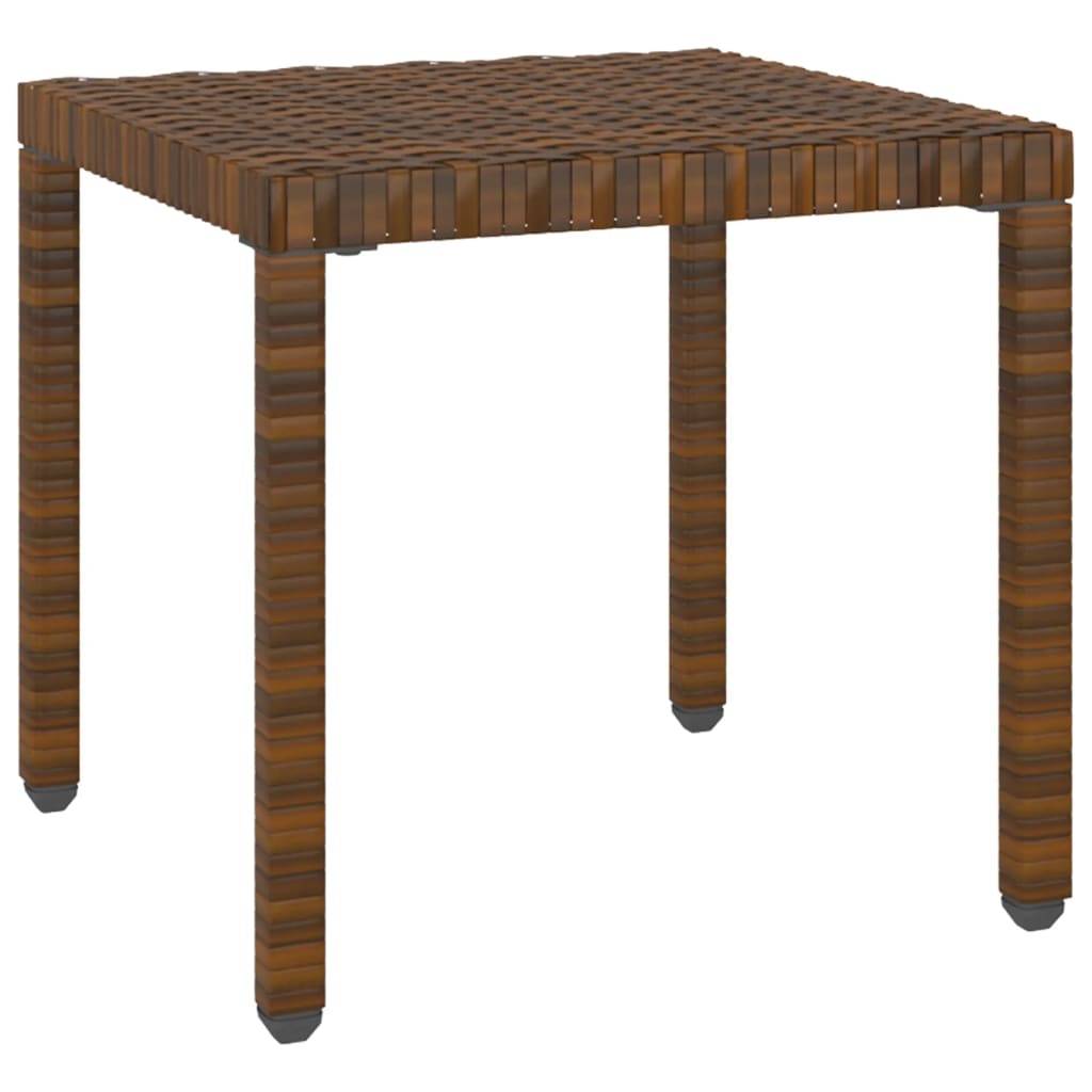 Helloshop26 - Lot de 2 transats chaise longue bain de soleil lit de jardin terrasse meuble d'extérieur avec table résine tressée marron - Imagen 7