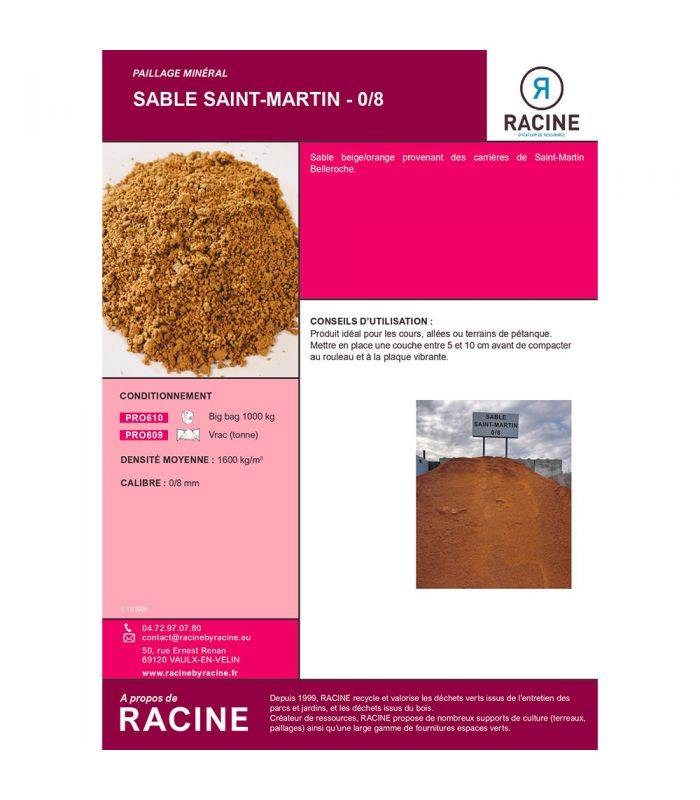Sable pour amélioration du drainage 1000kg RACINE PRO610 - Image 2