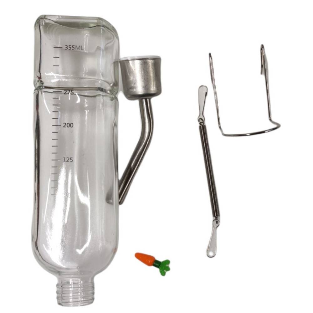 animallparadise - Biberon à eau en verre . contenance 355 ml. pour rongeurs. - Imagen 5
