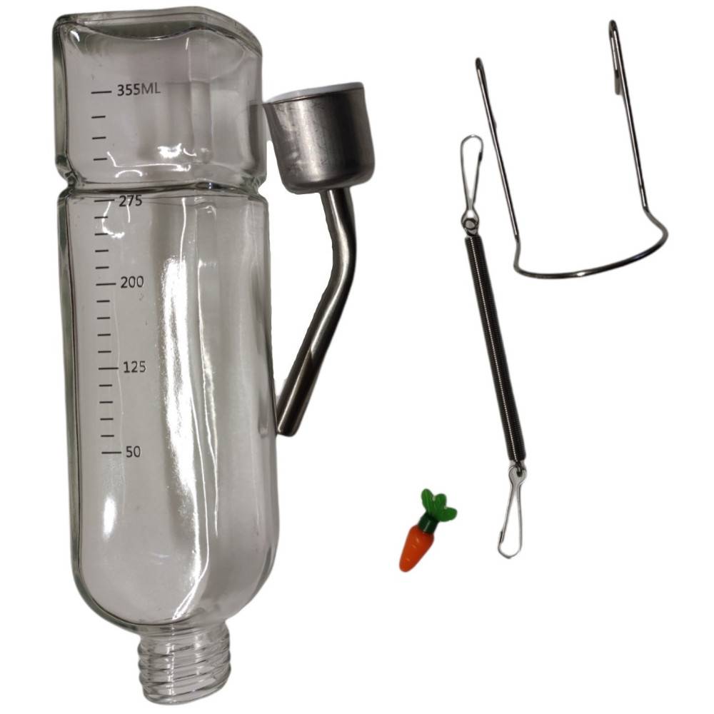 animallparadise - Biberon à eau en verre . contenance 355 ml. pour rongeurs. - Imagen 3