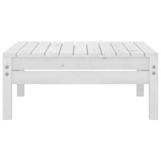 Grand Salon de Jardin Modulable Style Palette en Bois de Pin 4 Pièces Blanc – ComfortXL Outdoor Living - Image 3