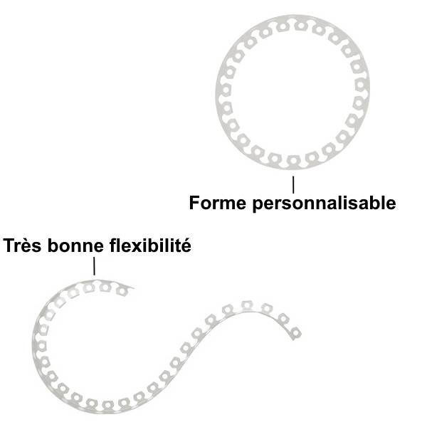 Gt Garden - Bordure de jardin flexible blanche - 4 cm x 10 mètres avec 20 piquets d'ancrage - GT GARDEN - Imagen 3