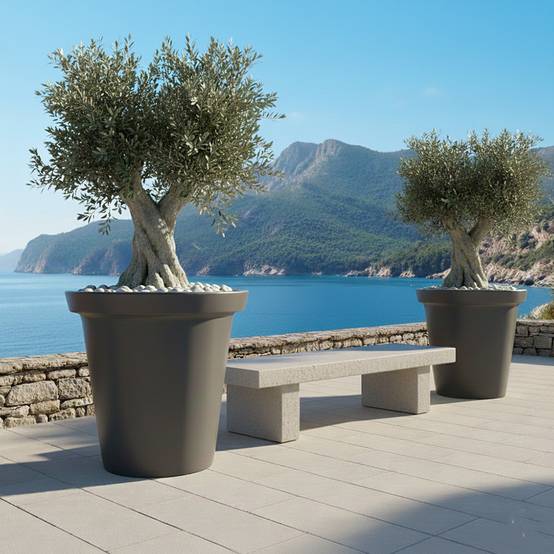 Pot de fleurs 760l delight - plast'up rotomoulage - Image 3