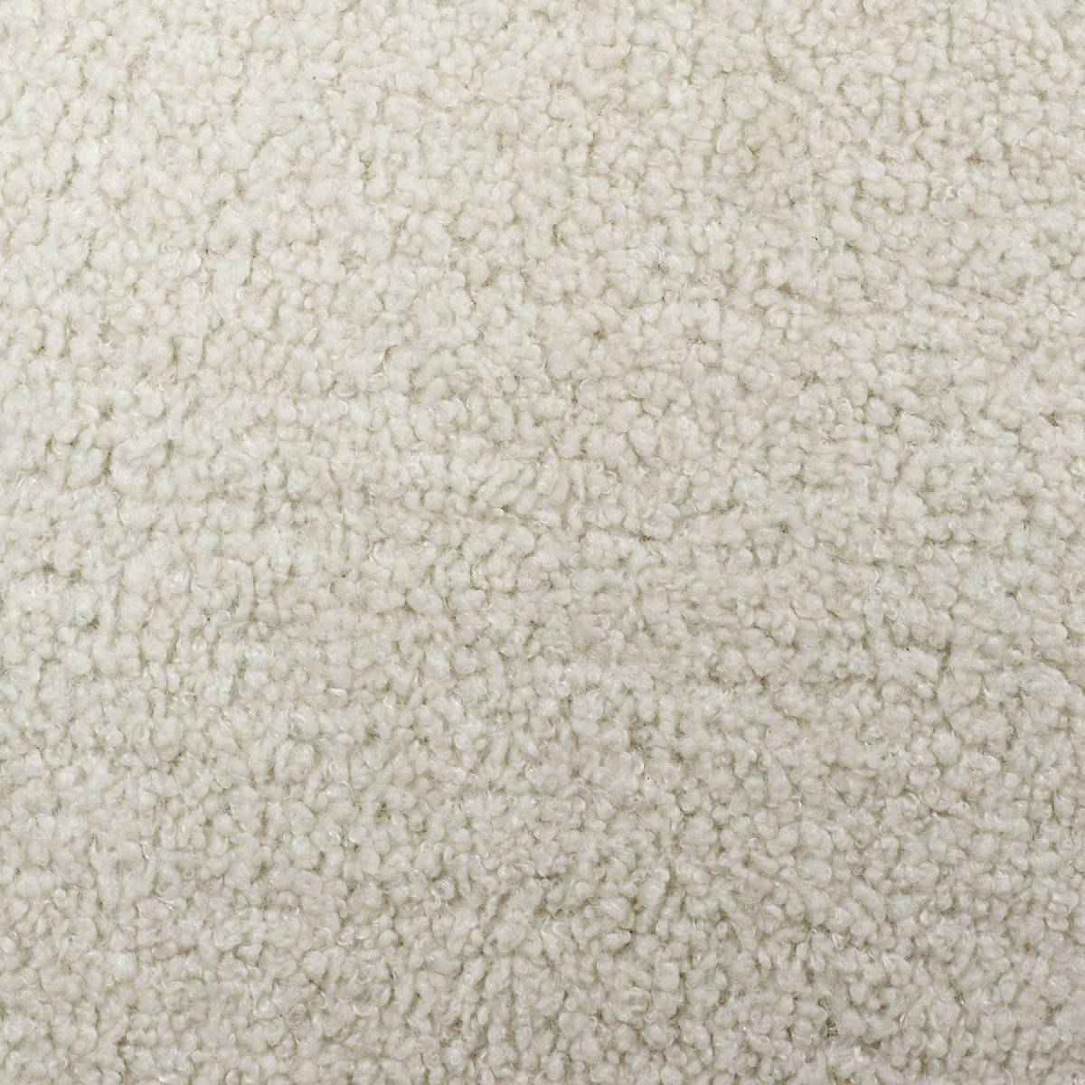 The Home Deco Factory - Fauteuil Design Bouclette "Shirley" 77cm Blanc - Image 5