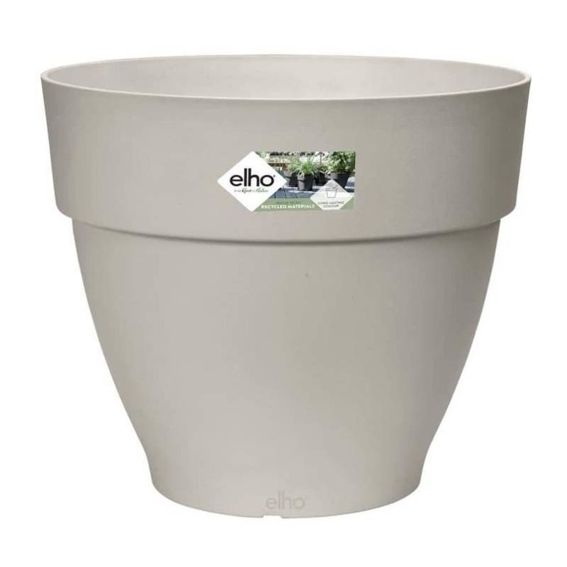 Elho - Pot De Fleurs Rond Vibia - Plastique Réservoir - ø35 - Blanc - Imagen 1