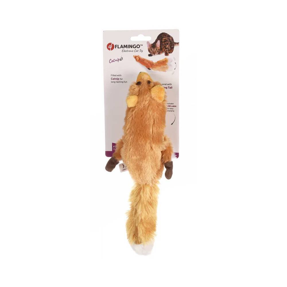 Jouet écureuil électronique avec queue mobile 34 cm pour chat - Imagen 1