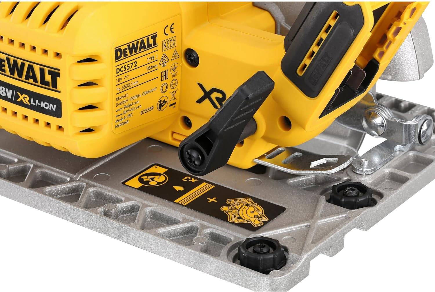 Scie circulaire XR 18V 184 mm - DEWALT - sans batterie ni chargeur - coffret - DCS572NT-XJ - Image 7