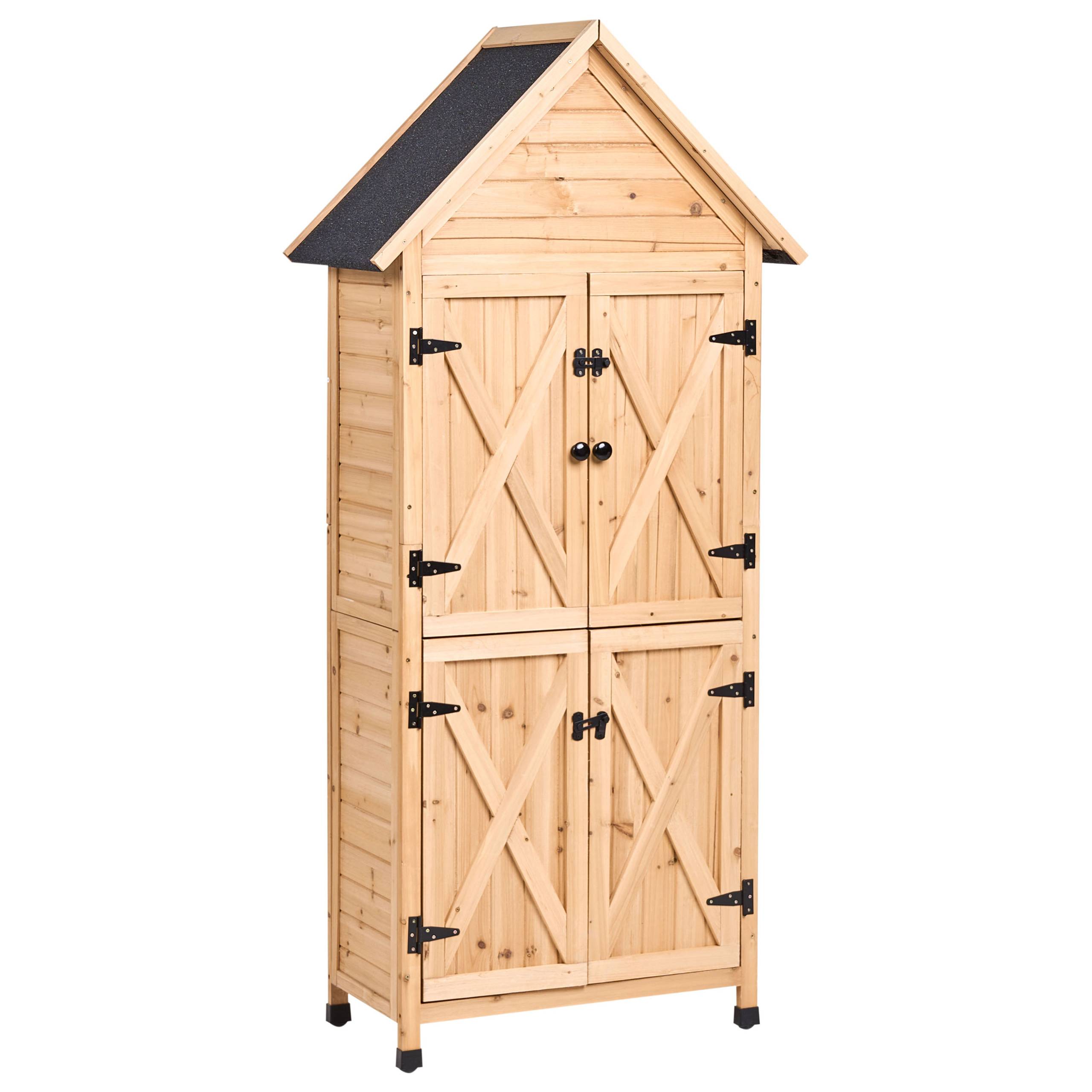 Beliani - Abri de jardin Bois de sapin Naturel SENIGA - 85x46x183- Beliani - Image 2
