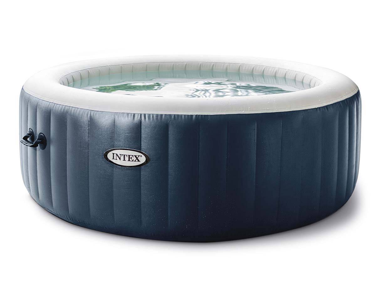 Kit spa gonflable Intex PureSpa Blue Navy rond Bulles 6 places + 6 filtres + Kit d'entretien - Imagen 3