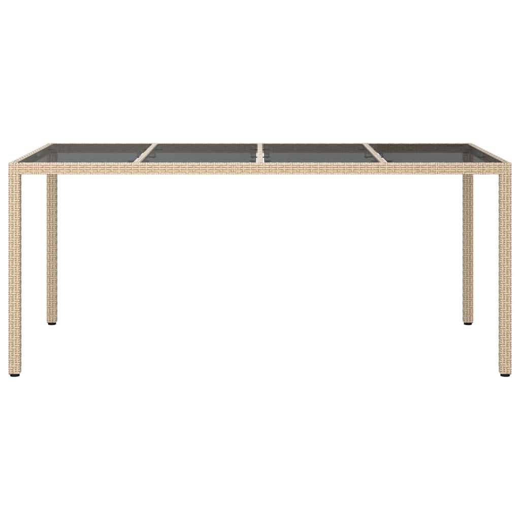 Maison Chic - Table De Jardin - Table Extérieure Beige 190 x 90 x 75 cm Poly rotin - Image 3