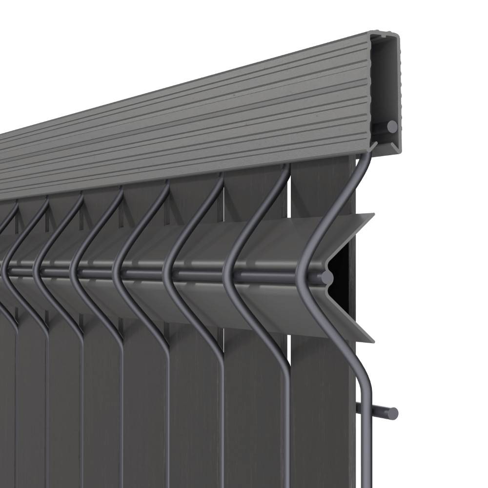 Decklinea - Kit Occultation Composite - L2,5 x H1,53m - Gris Anthracite - Haute Resistance - Occultant Pour Grillage Rigide - Imagen 4