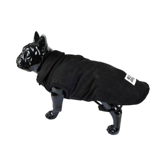 Love Story - Manteau Pour Chien "Velours Côtelé" 35cm Noir - Image 7