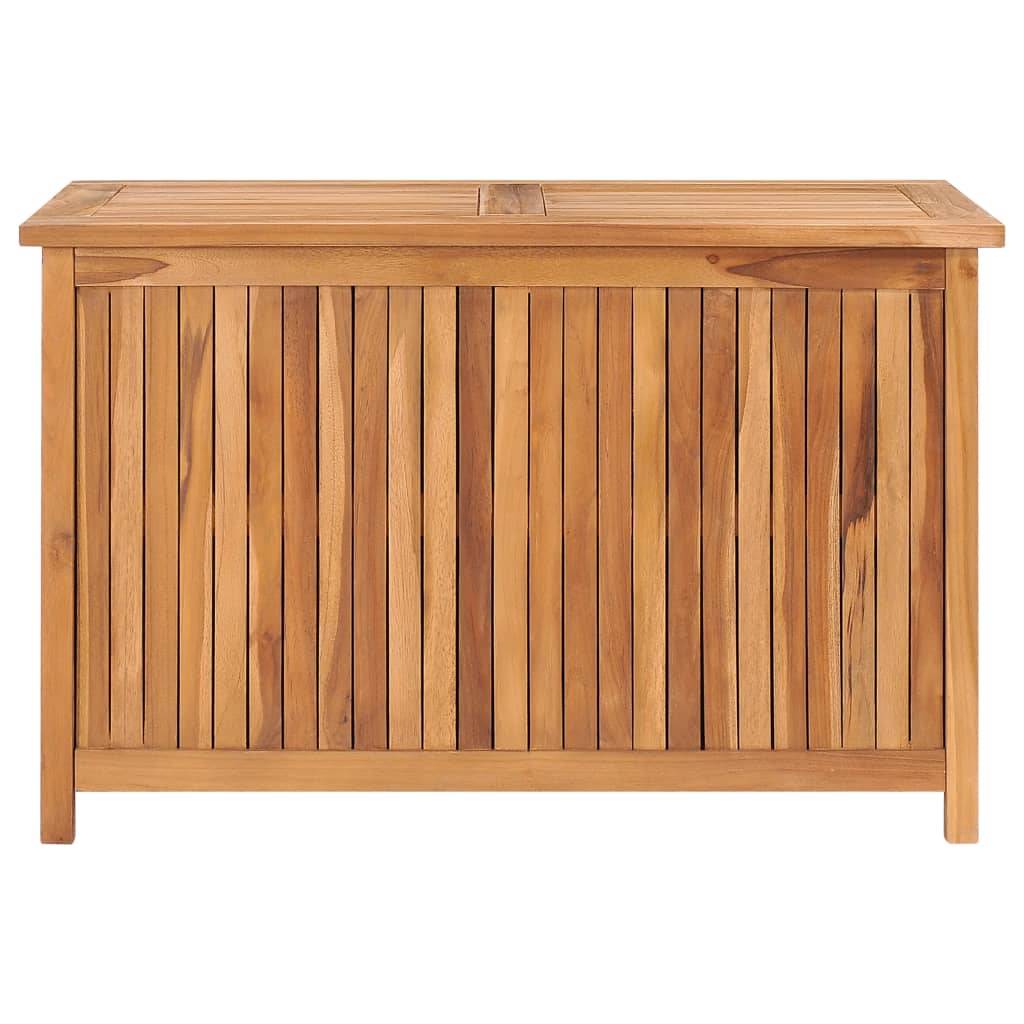 Helloshop26 - Coffre boîte meuble de jardin rangement 90 x 50 x 58 cm bois de teck solide - Imagen 2