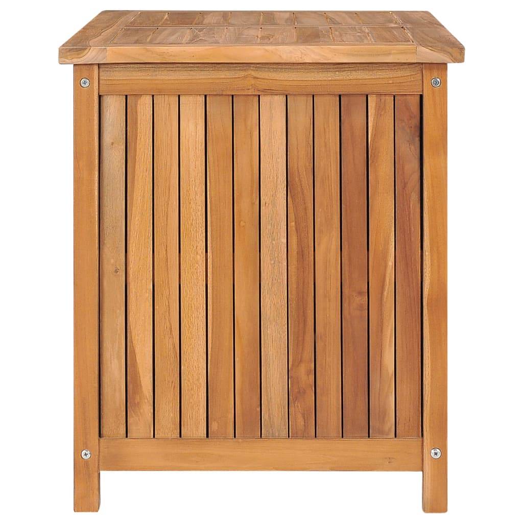 Helloshop26 - Coffre boîte meuble de jardin rangement 90 x 50 x 58 cm bois de teck solide - Imagen 3