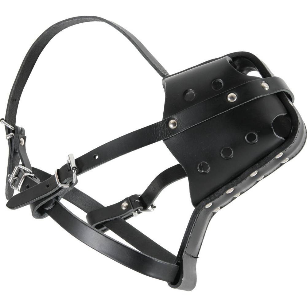 Muselière en cuir pour rottweiler pour chien. - Imagen 2