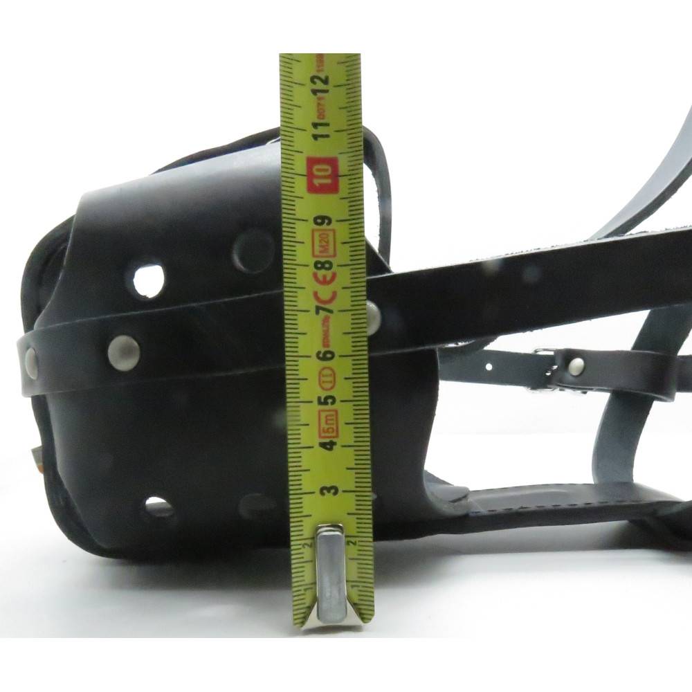 Muselière en cuir pour rottweiler pour chien. - Imagen 5