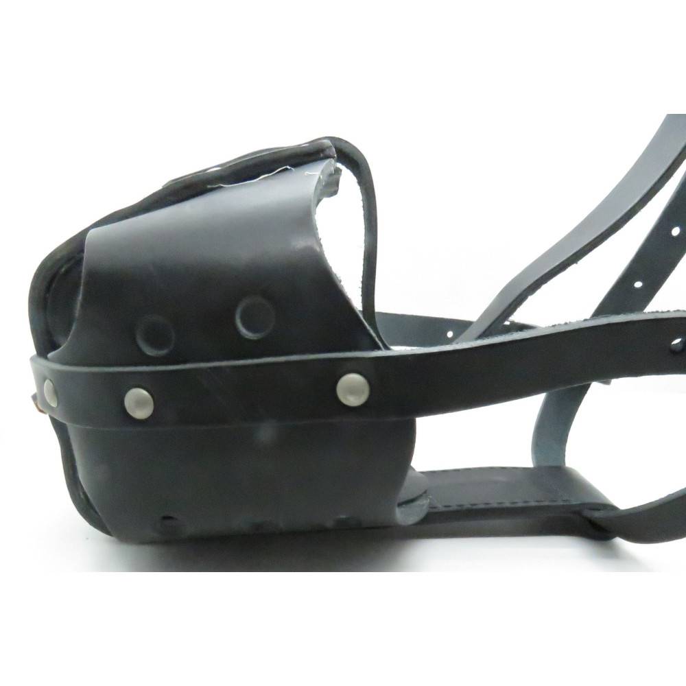 Muselière en cuir pour rottweiler pour chien. - Imagen 10