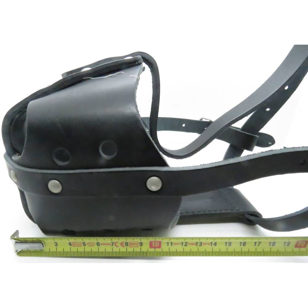 Muselière en cuir pour rottweiler pour chien. - Imagen 4
