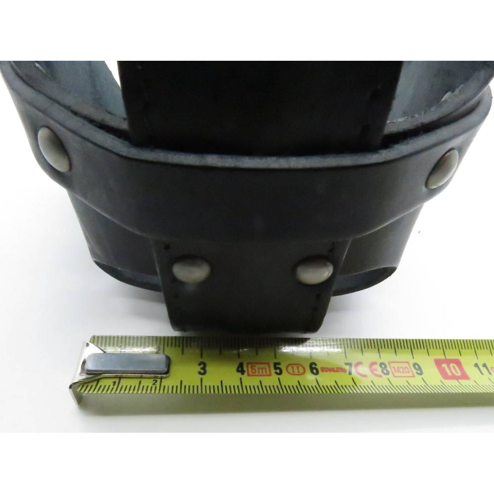 Muselière en cuir pour rottweiler pour chien. - Imagen 8