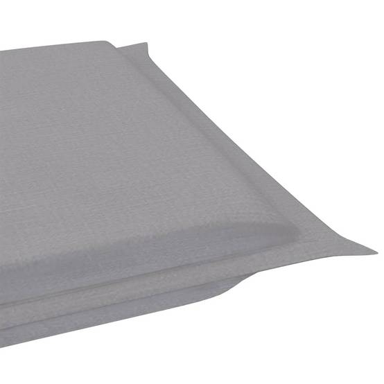 Lot 2 Chaises Longues Pliables Bois Acacia Terrasse Coussins Gris - ComfortXL Outdoor Living - Image 7