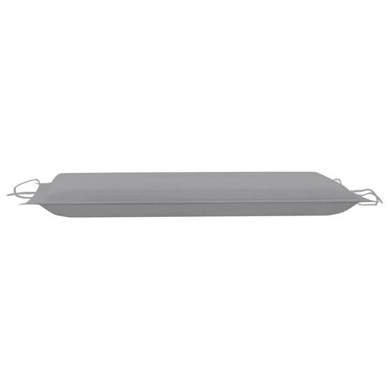 Lot 2 Chaises Longues Pliables Bois Acacia Terrasse Coussins Gris - ComfortXL Outdoor Living - Image 5