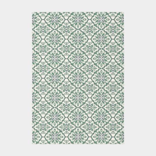 Decoweb - Tapis d'extérieur et intérieur - Madeleine - Vert céladon - 200 x 290 cm - Decoweb - Imagen 1