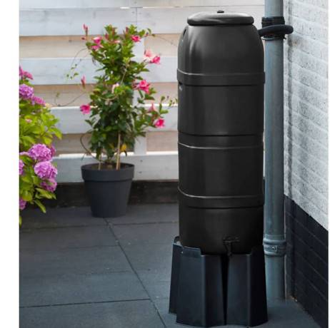 Nature - Récupérateur d'eau de pluie colonne 100 litres, Socle Sans socle - Imagen 2