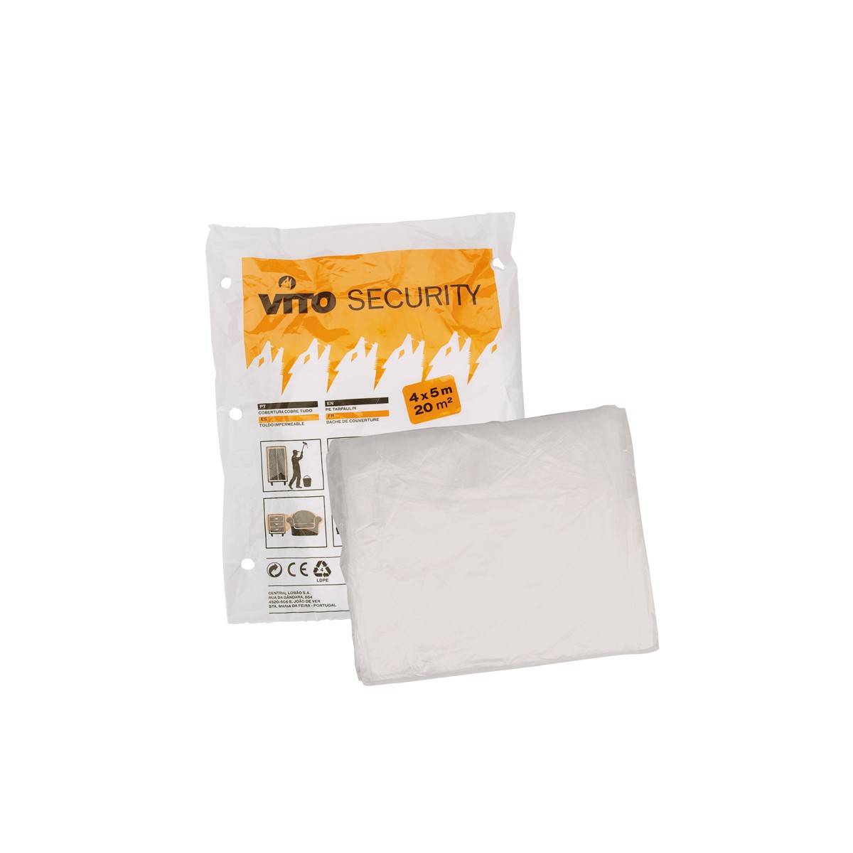 KIT 8 Outils Peinture Seau 16L. Film masquage Bâche protection 2 rouleaux Rouleau finition 2 Brosses VITO - Imagen 5