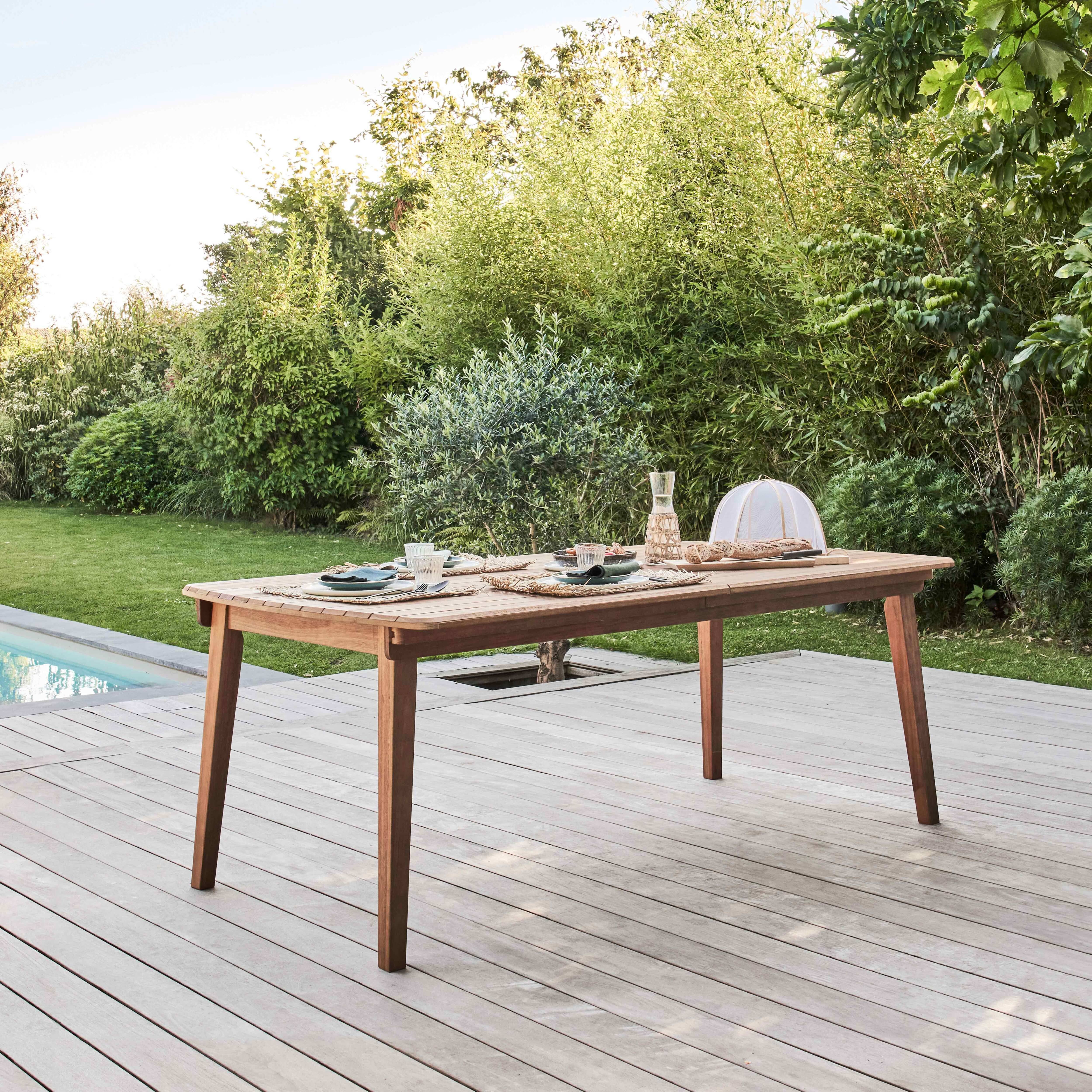 Oviala - Table de terrasse extensible en bois d'eucalyptus 8 à 10 places Canet - Oviala - Image 3