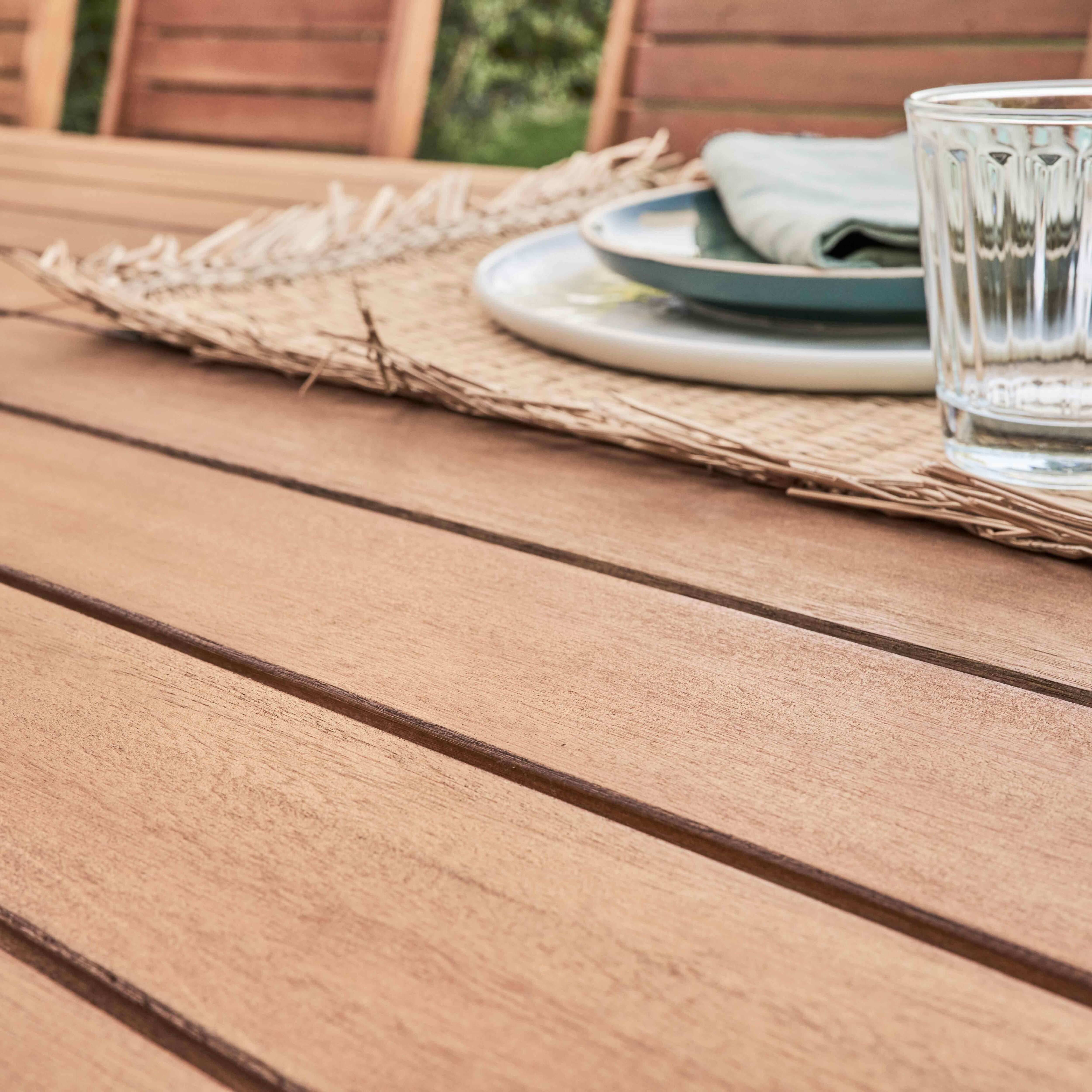 Oviala - Table de terrasse extensible en bois d'eucalyptus 8 à 10 places Canet - Oviala - Image 6