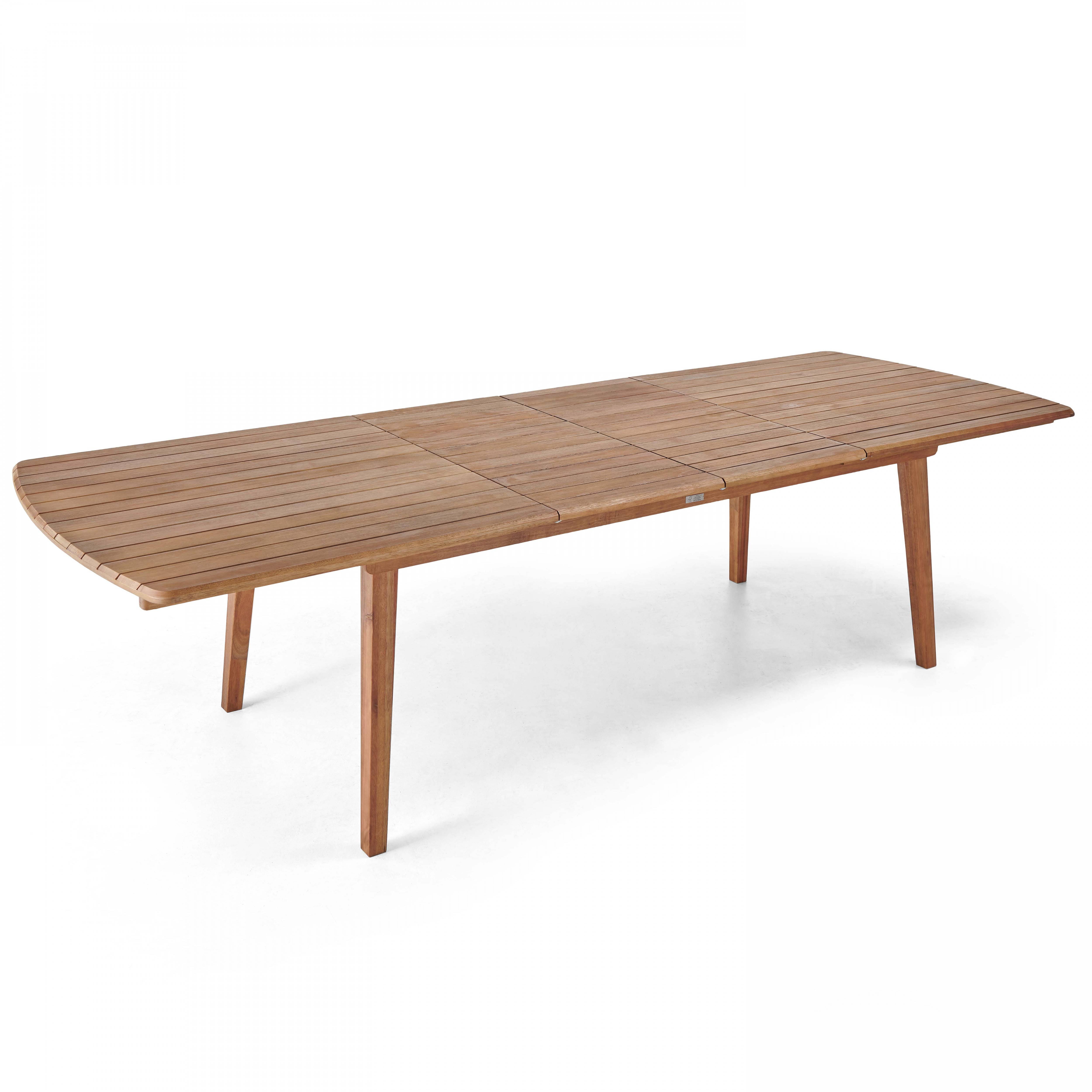 Oviala - Table de terrasse extensible en bois d'eucalyptus 8 à 10 places Canet - Oviala - Image 1