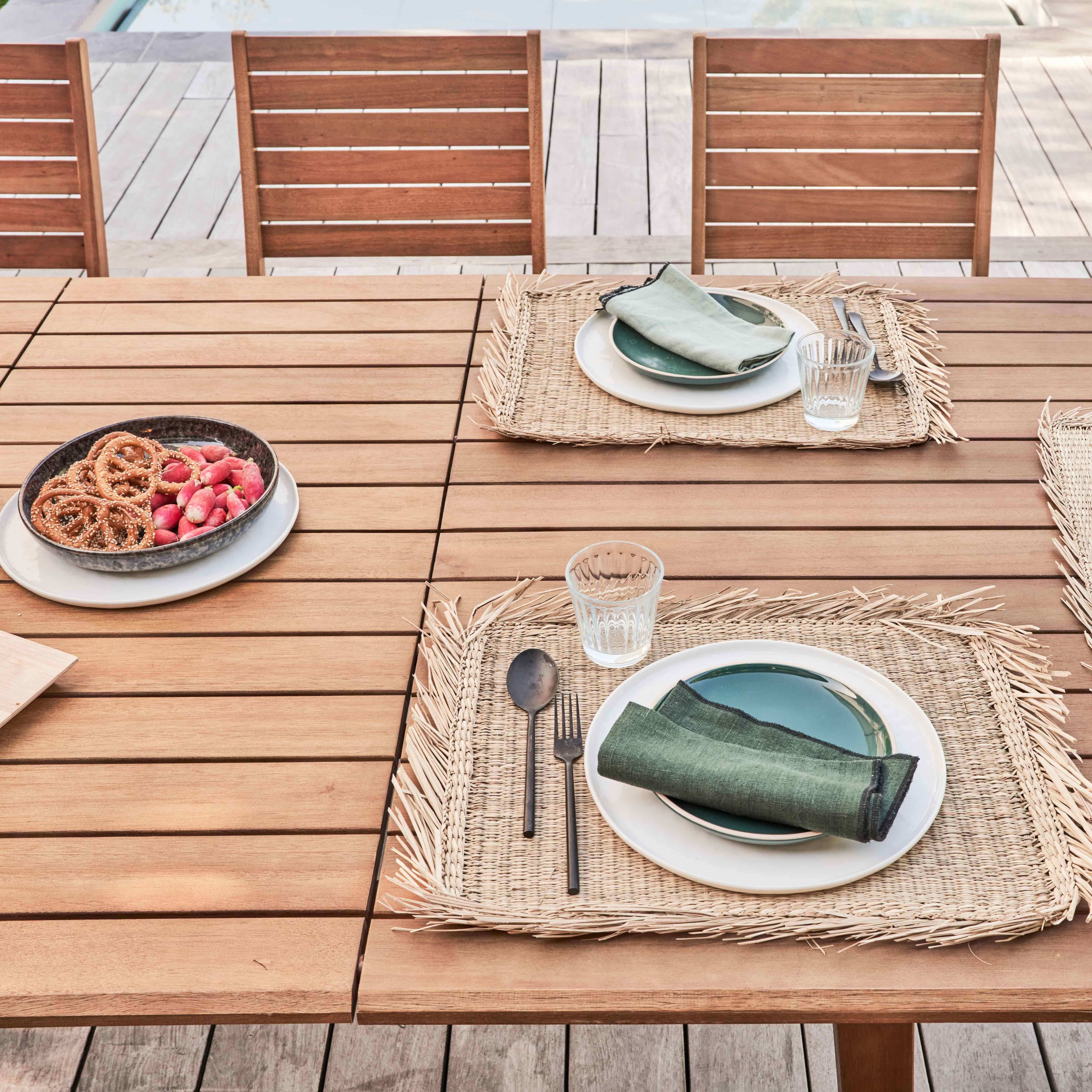 Oviala - Table de terrasse extensible en bois d'eucalyptus 8 à 10 places Canet - Oviala - Image 5