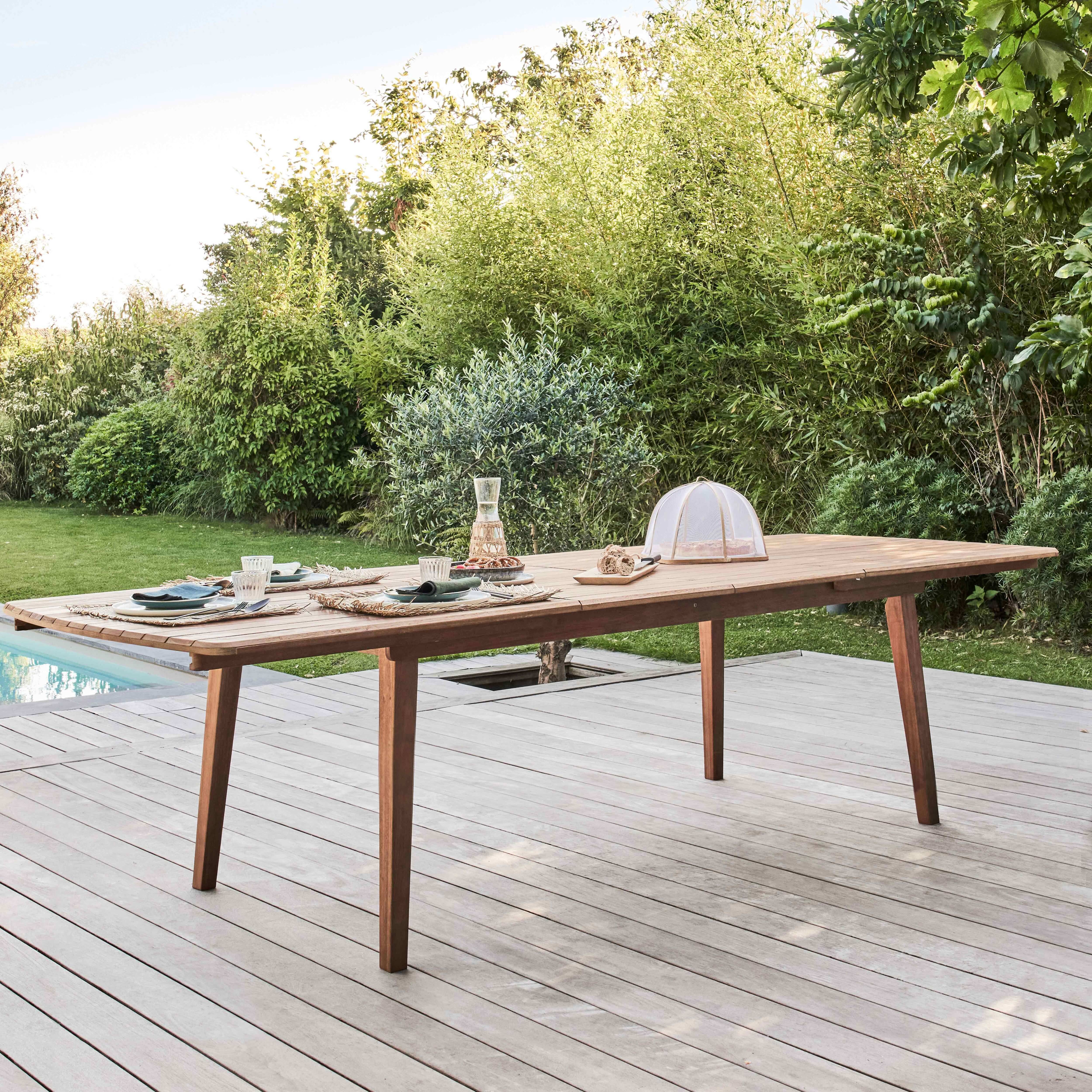 Oviala - Table de terrasse extensible en bois d'eucalyptus 8 à 10 places Canet - Oviala - Image 2