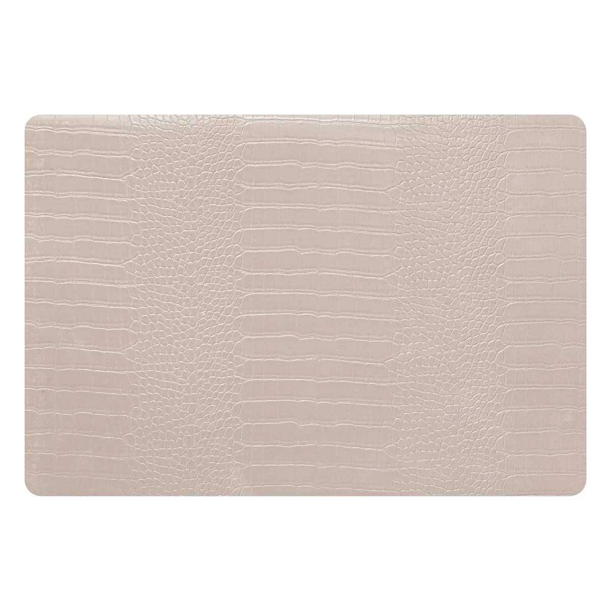 Set de Table Imprimé "Croco" 33x49cm Beige