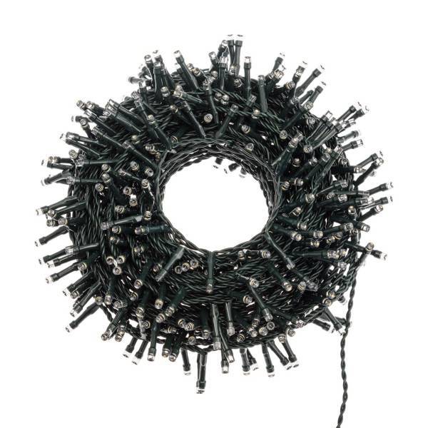 Lotti - Guirlande lumineuse multicolore 18,5M 450 LED animées ou fixes timer câble vert IP44 Lotti - Imagen 7