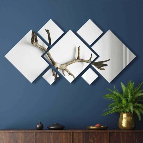 The Home Deco Factory - Décoration Murale Autoadhésive "Miroir" 20cm Argent - Image 3