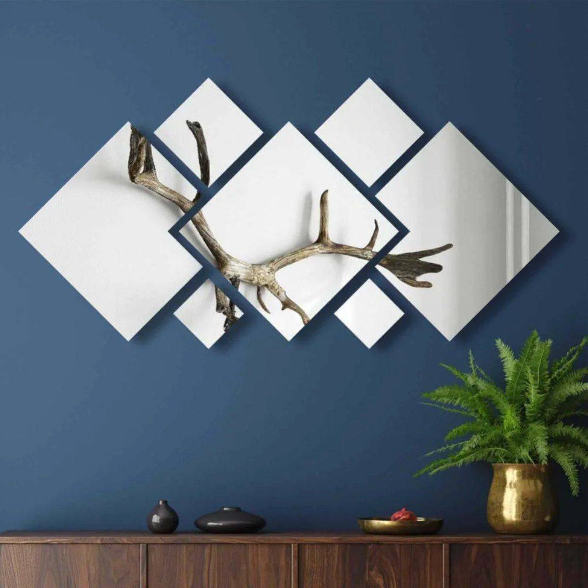 The Home Deco Factory - Décoration Murale Autoadhésive "Miroir" 20cm Argent - Image 3