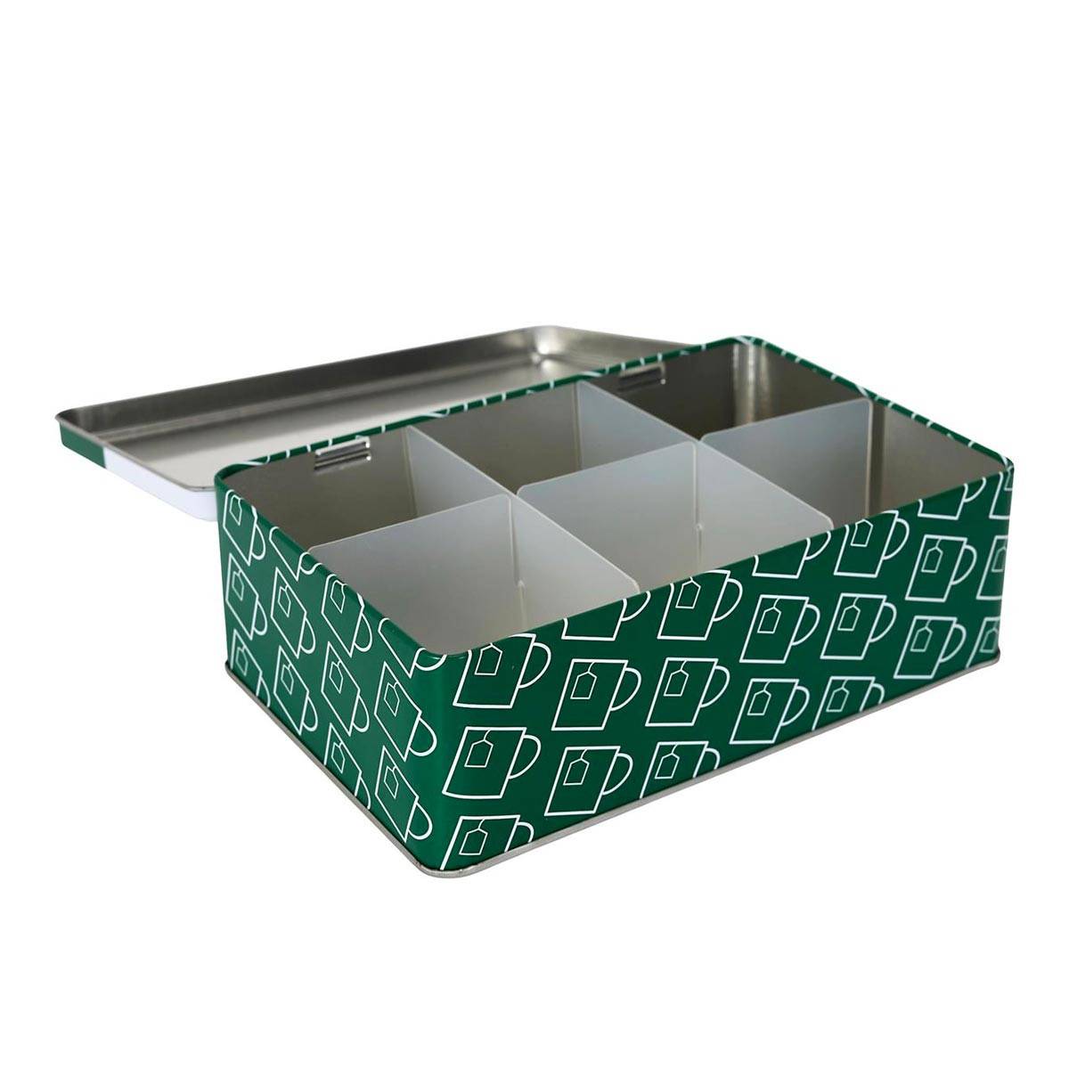 Cook Concept - Boîte à Thé en Métal "Ludique" 20cm Vert - Image 3
