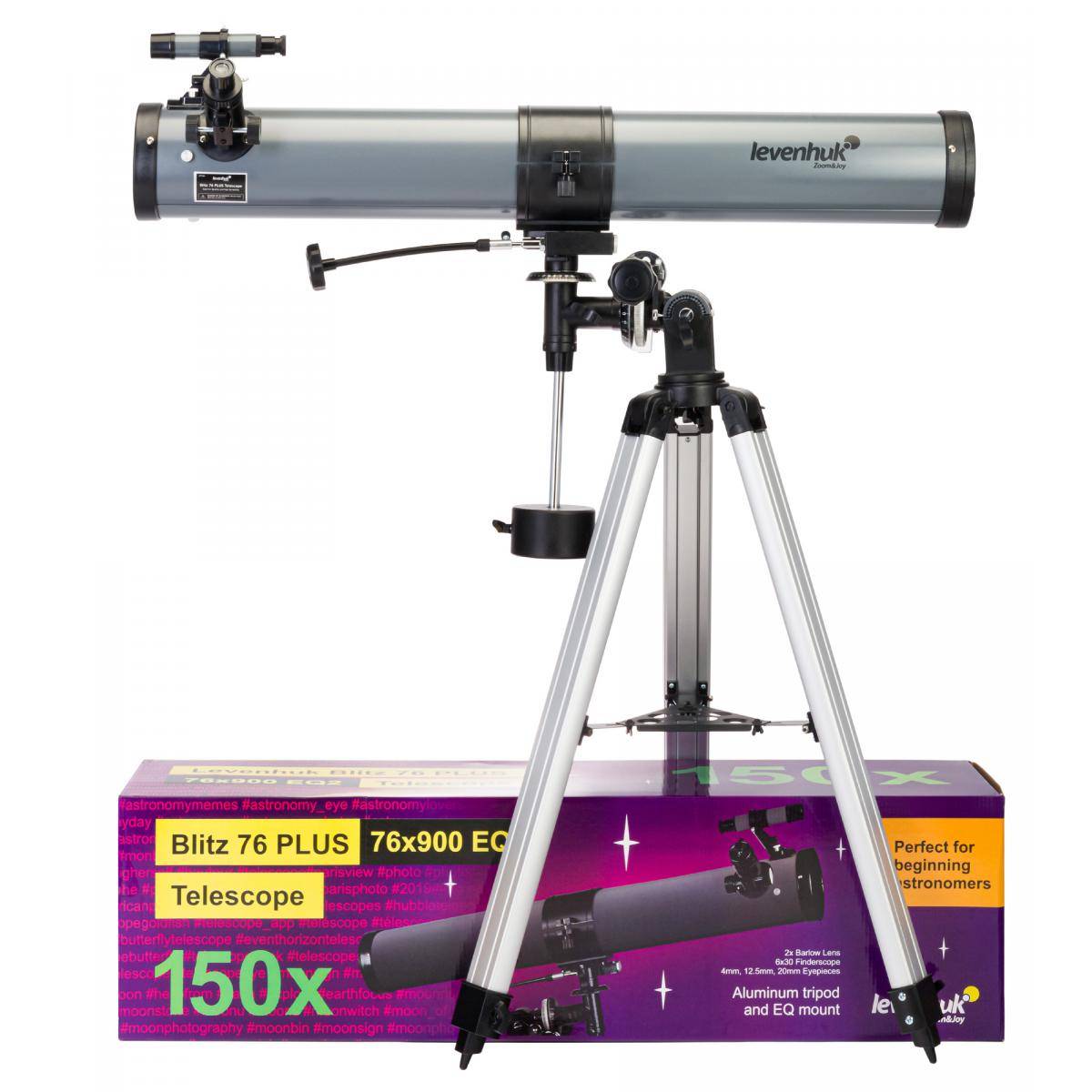 Télescope Levenhuk Blitz 76 Plus pour Astronomie Débutant - Image 2