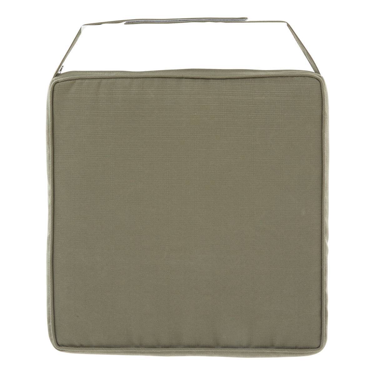 Hesperide - Galette de chaise Korai vert laurier 40x40cm - Hespéride - Image 1
