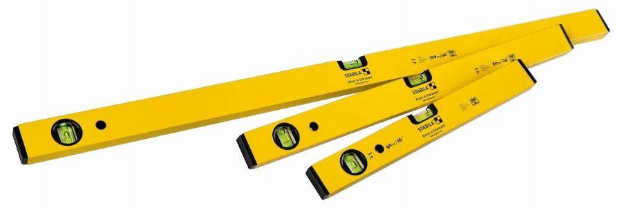 Stabila - Set de niveaux Classic à bulle 70 STABILA 100/ 60/ 40 cm - 19819 - Imagen 1