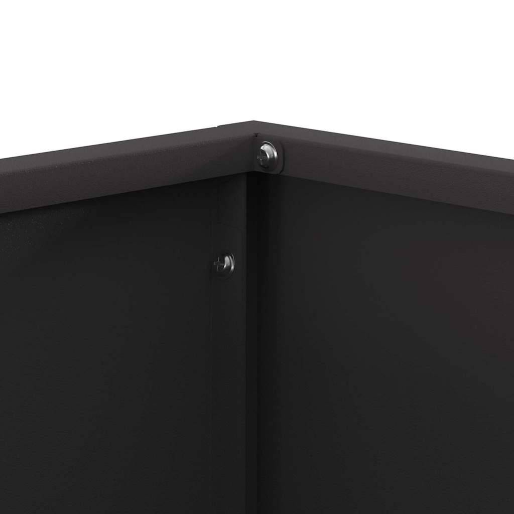 ComfortXL - Brasero Carré de Jardin en Acier Foyer Extérieur pour Terrasse Noir 40x40 cm – ComfortXL Outdoor Living - Image 7