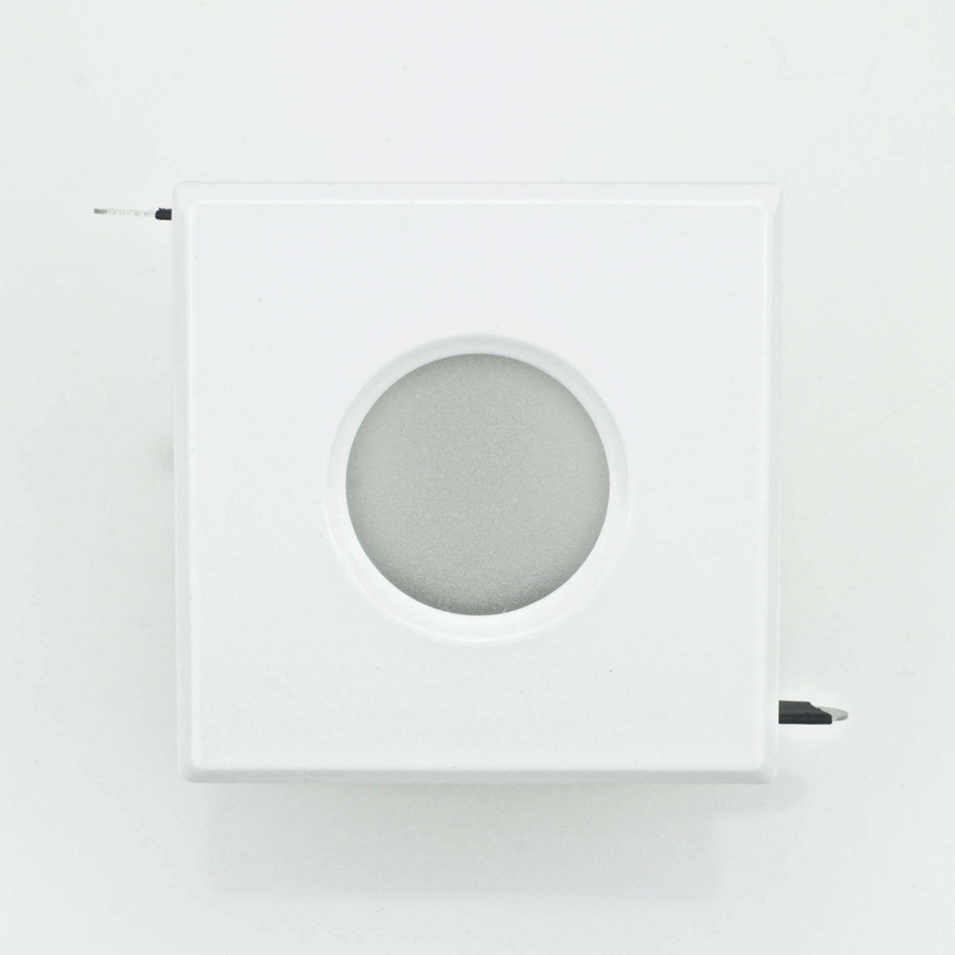 Support downlight carré blanc étanche IP65 Dim 83x83mm - Image 3